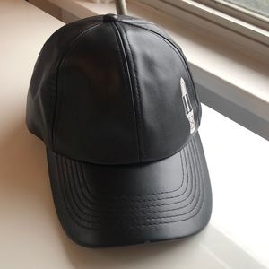 Time Los Angeles pleather baseball hat